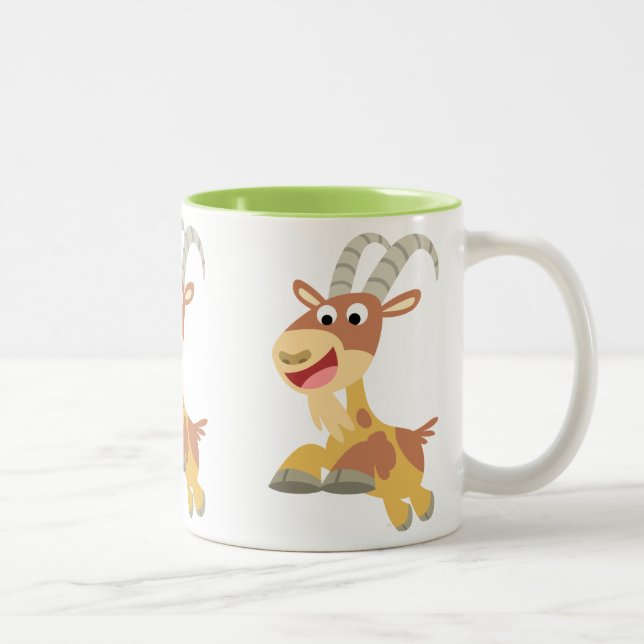 Taza Bicolor ¡Vamos Goat! (linda cabra personalizado) Mug (Derecha)