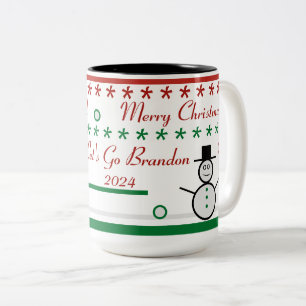 Taza Bicolor Vamos Navidades de Brandon