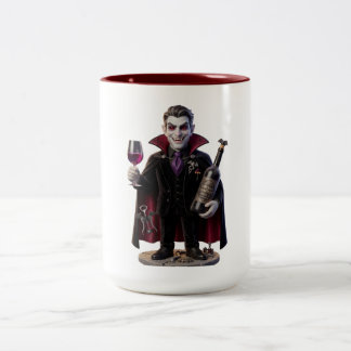 Taza Bicolor Vampire Sommelier Cabernet Vampirius Funny Hallowe