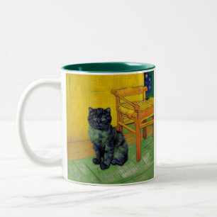 Taza Bicolor Van Gogh Black Cat