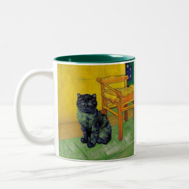 Taza Bicolor Van Gogh Black Cat (Izquierda)