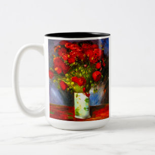 Taza Bicolor Van Gogh Red Poppies