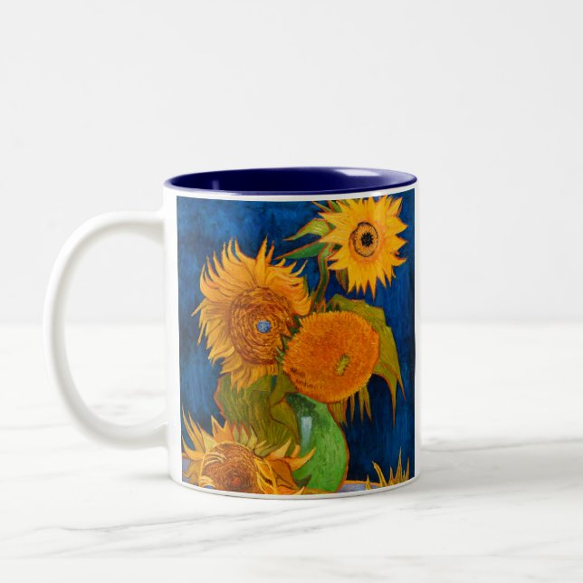 Taza Bicolor Van Gogh Sunflowers (Izquierda)