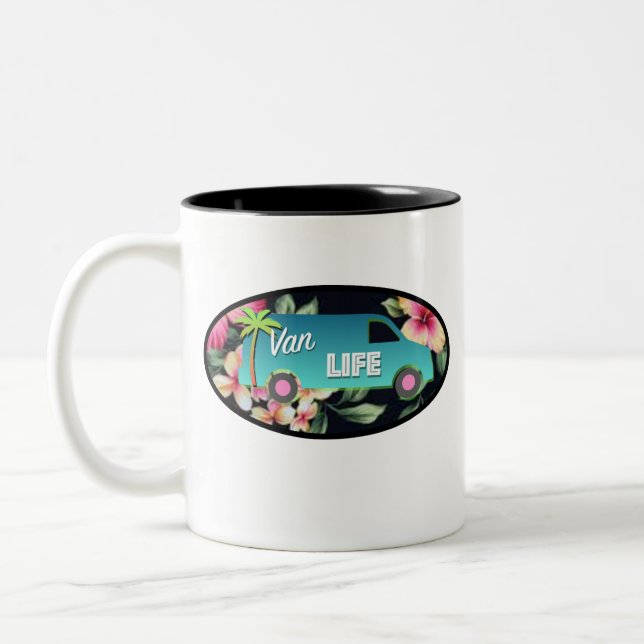 Taza Bicolor Van Life Mug (Izquierda)