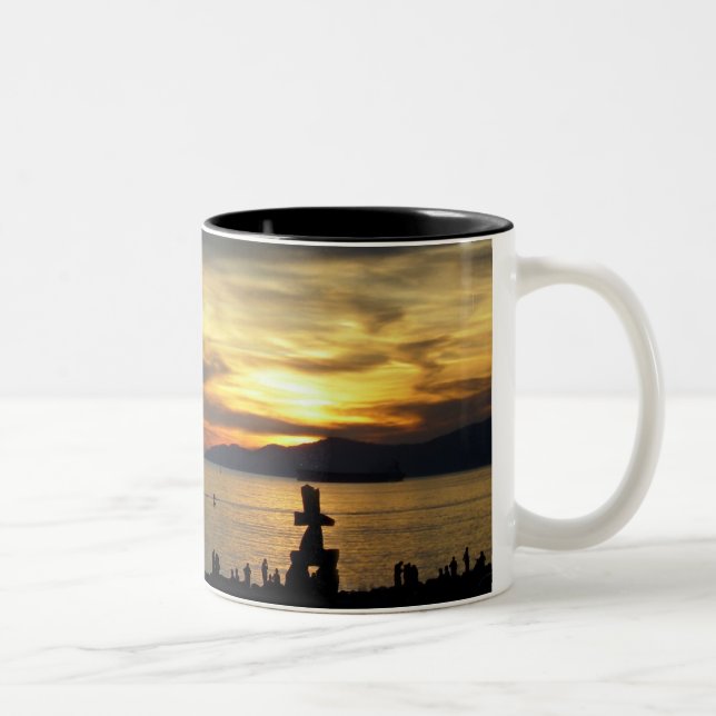 Taza Bicolor Vancouver BC Canada Café Cups Mugs & Glasses (Derecha)