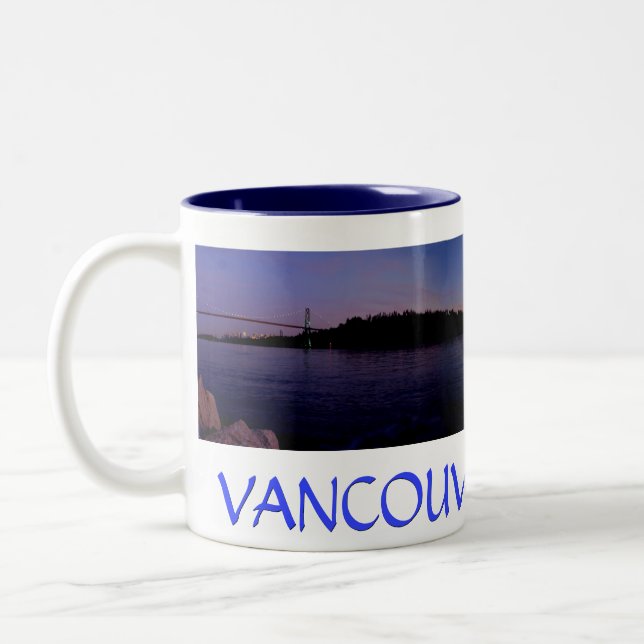 Taza Bicolor Vancouver Canada Café Cups Mugs & Glasses (Izquierda)