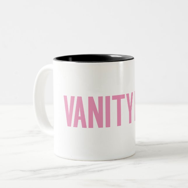 Taza Bicolor Vanity Fur Pink (Anverso izquierdo)