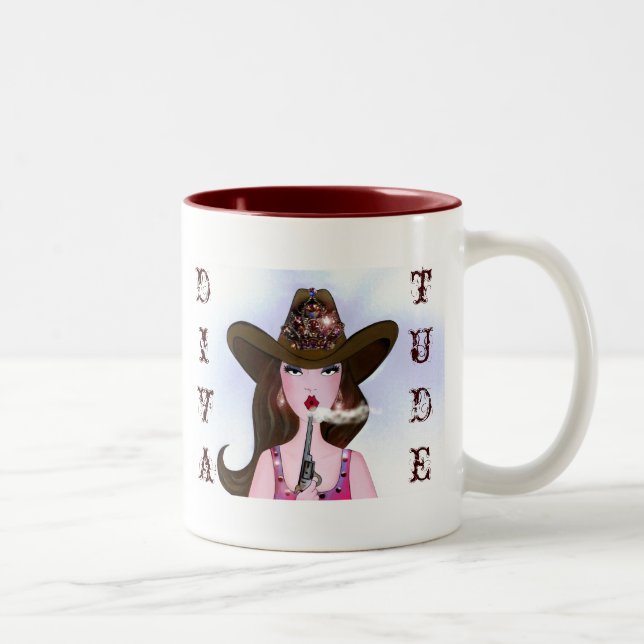 Taza Bicolor Vaquera con DIVAtude Mug (Derecha)