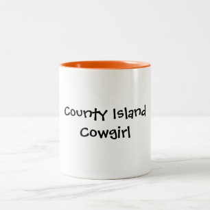Taza Bicolor Vaquera de la isla del condado