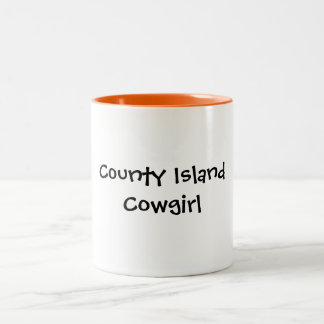 Taza Bicolor Vaquera de la isla del condado