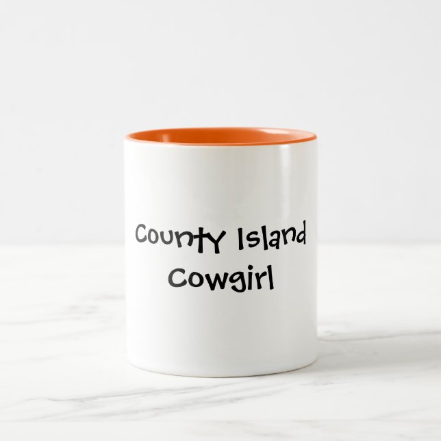 Taza Bicolor Vaquera de la isla del condado (Centro)