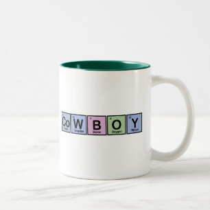 Taza Bicolor Vaquero hecho de elementos