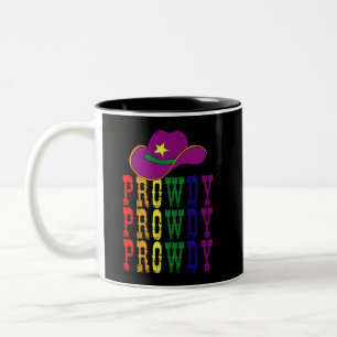 Taza Bicolor Vaquero Vaquera LGBT Rodeo Gay Occidental Cómo Est