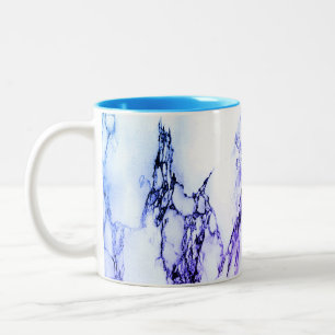 Taza Bicolor Variedad de mármol con apariencia de vetas púrpura