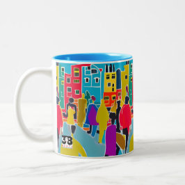 Taza Bicolor Vecinos