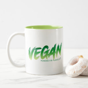 Taza Bicolor Vegan - Alimentado por plantas