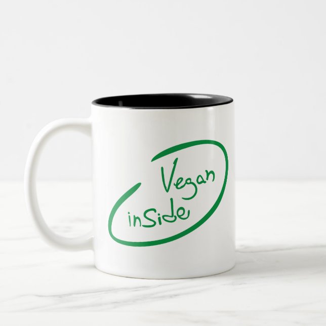 Taza Bicolor Vegan Inside (Izquierda)
