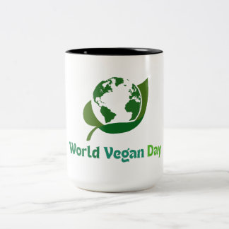 Taza Bicolor vegans day