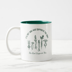 Taza Bicolor Vegetable de raíz de cosecha