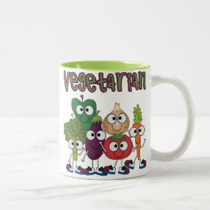 Taza Bicolor Vegetariano