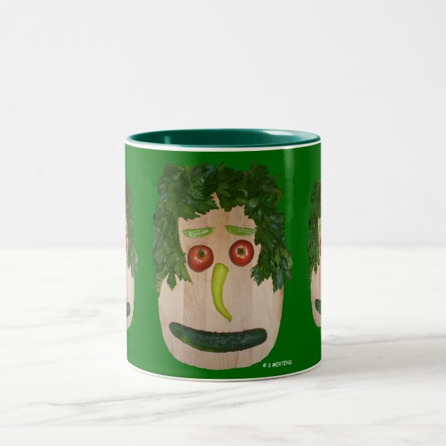 Taza Bicolor Veggie Face (Centro)