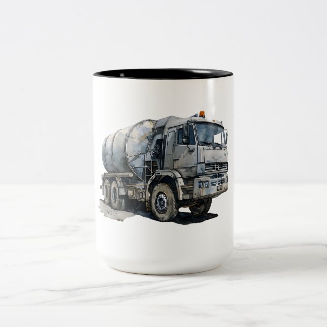 Taza Bicolor Vehículo de Construcción (Centro)