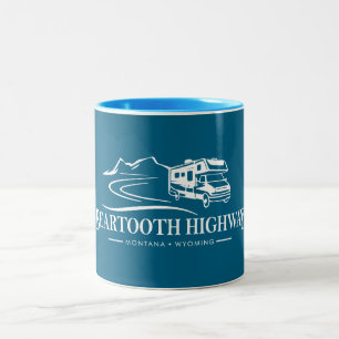 Taza Bicolor Vehículo recreativo Beartooth Highway