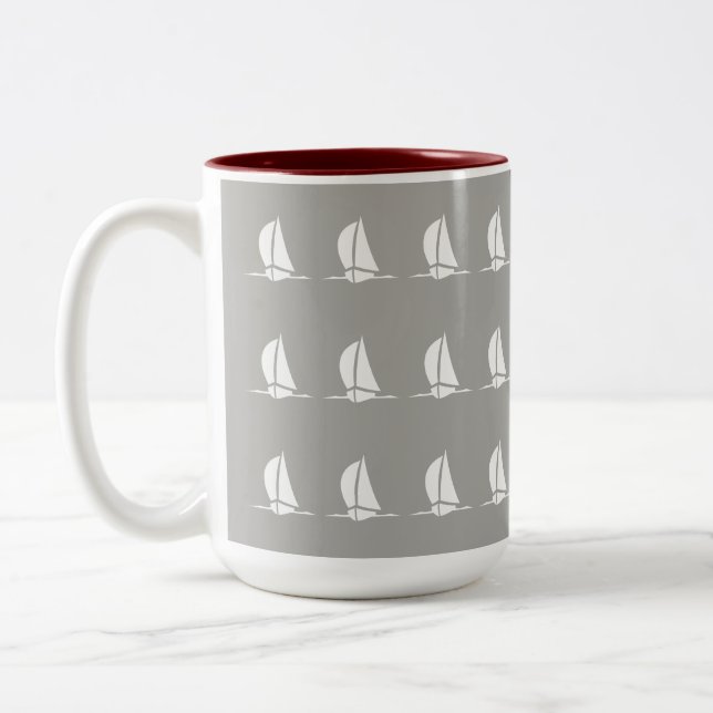 Taza Bicolor Vela (Izquierda)