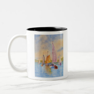 Taza Bicolor vela de atardecer