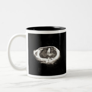 Taza Bicolor Velas de fusión en blanco y negro con problemas
