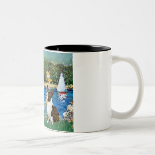 Taza Bicolor Veleros - Cardigan Welsh Corgi 5