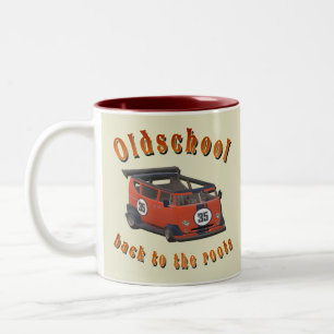 Taza Bicolor Velocidad de Oldschool - ¡De vuelta a las raíces