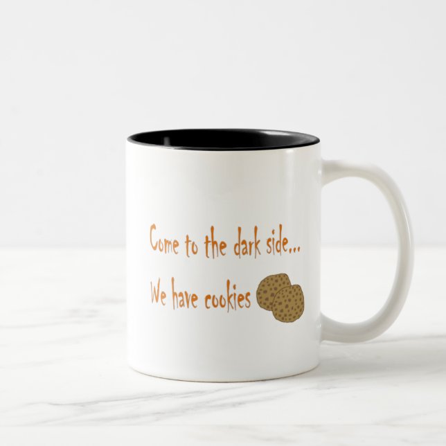 Taza Bicolor Ven al lado oscuro Mug (Derecha)