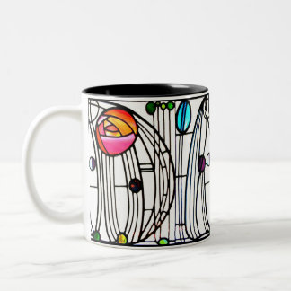 Taza Bicolor Ventana de Charles Rennie Mackintosh