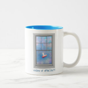 Taza Bicolor Ventanilla de oportunidad de vuelo