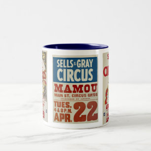 Taza Bicolor Ventas y circo gris