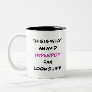 Taza Bicolor ventilador hiperpop, ávido
