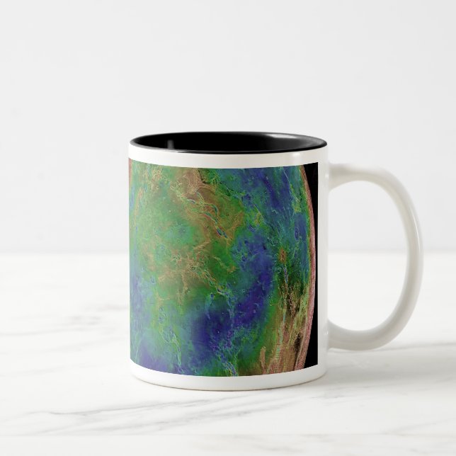 Taza Bicolor Venus centrado en el Polo Sur (Derecha)