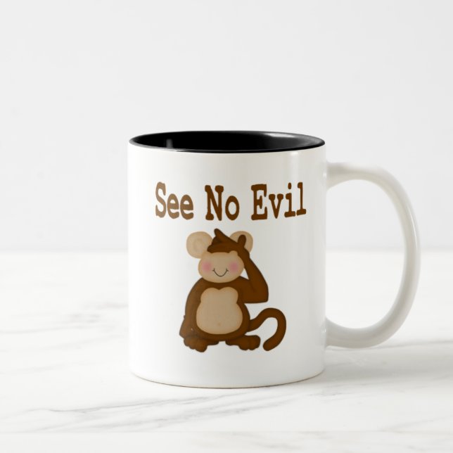Taza Bicolor Ver No Mal Mug (Derecha)