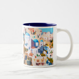 Taza Bicolor Verano en Grecia