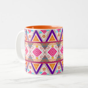 Taza Bicolor Verano Tribal de la Isla Boho
