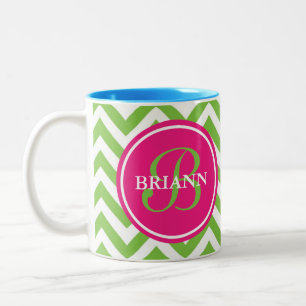 Taza Bicolor Verde con envidia