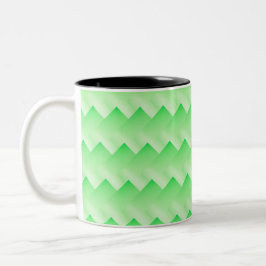 Taza Bicolor Verde degradado en barrido