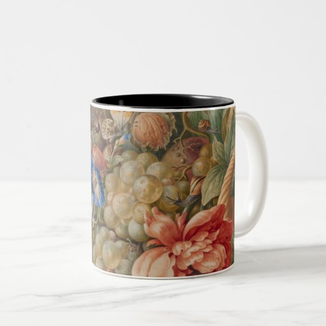 Taza Bicolor Verduras coloridas (Anverso derecho)
