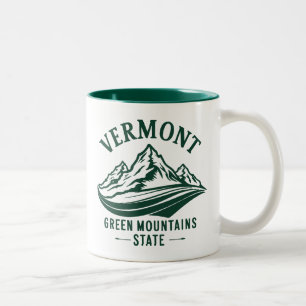 Taza Bicolor Vermont El Estado de la Montaña Verde