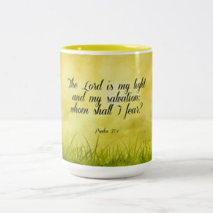 Taza Bicolor versículo bíblico, Salmo 27:1