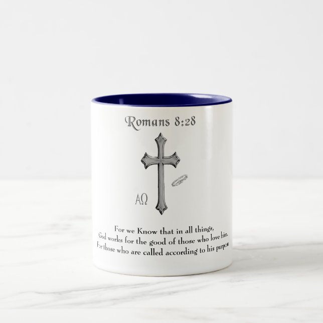 Taza Bicolor Verso de la Biblia (Centro)