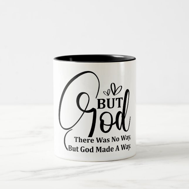 Taza Bicolor Verso de la Biblia Cristiana inspiradora (Centro)