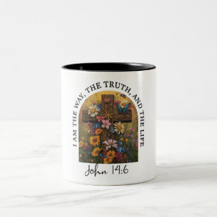 Taza Bicolor Verso de la Biblia Cristiana inspiradora