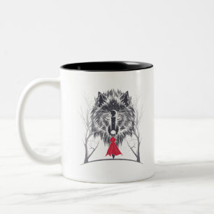Taza Bicolor Vestido De Capuchón Rojo Para Chicas